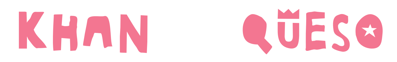 Logo with text, Khan Queso